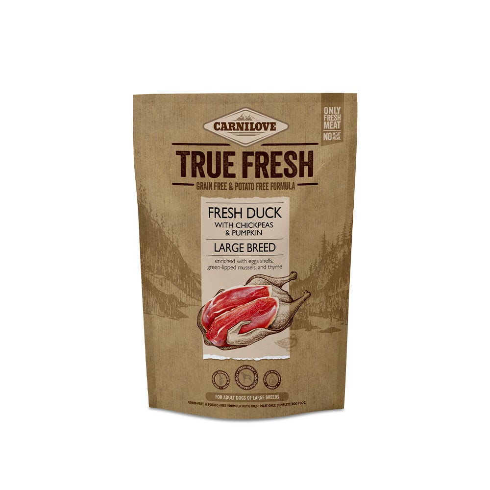 Carnilove_True_Fresh_Hund_Premium_Trockenfutter_Adult_Large_Breed_Fresh_Duck_ausgewachsener_Hund_große_Rassen_Frische_Ente_Verpackung_100g_Probe-min
