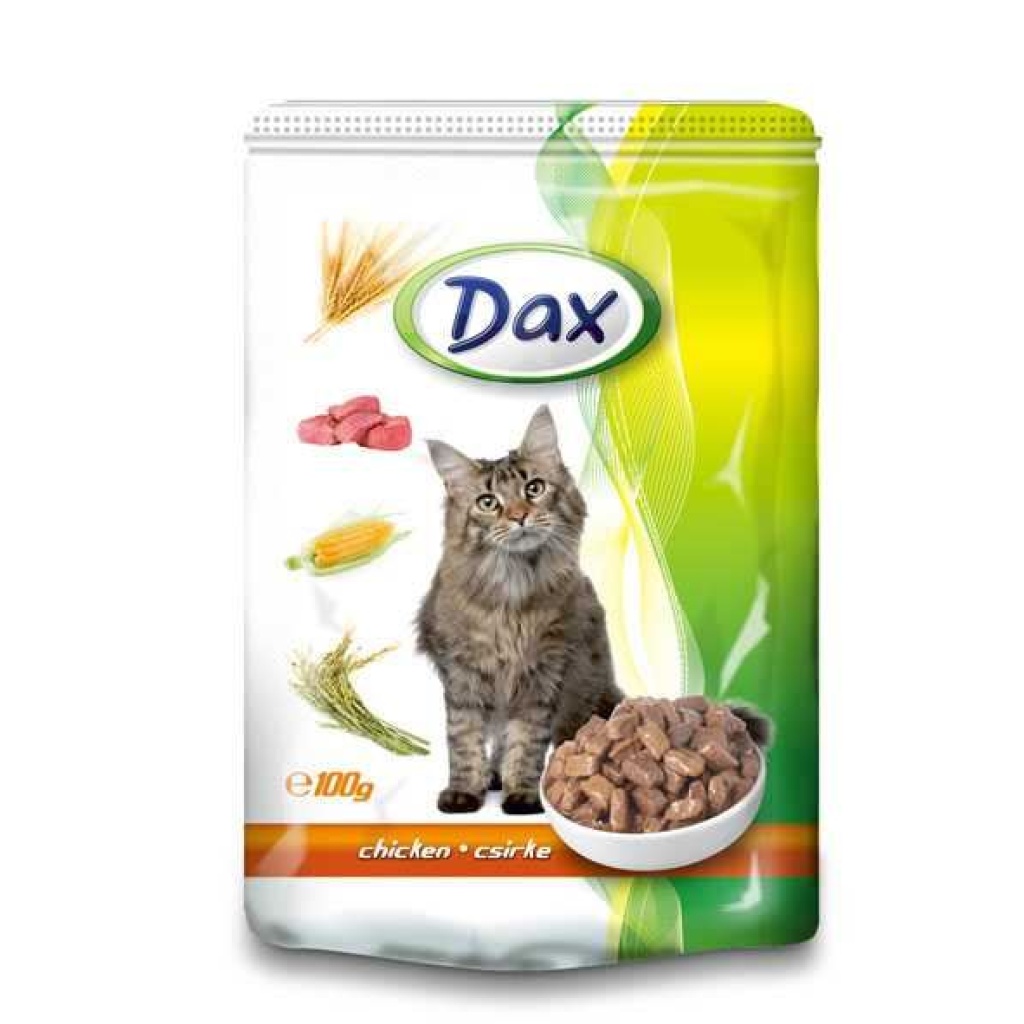 Dax пауч за котка с пилешко месо в сос 100гр.